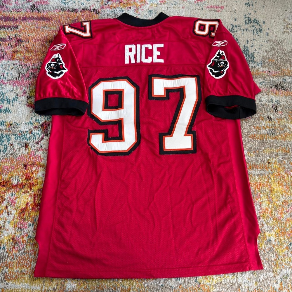Reebok NFL Tampa Bay Buccaneers Simeon Rice Jersey Mens 52 Stitched
